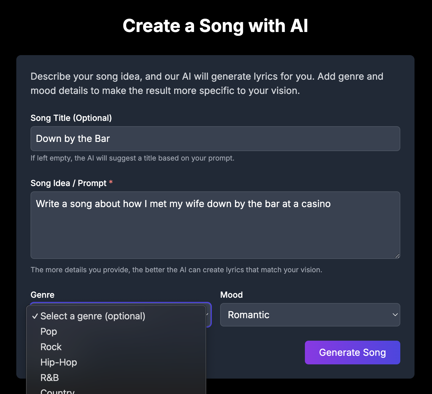 AI Song Creation