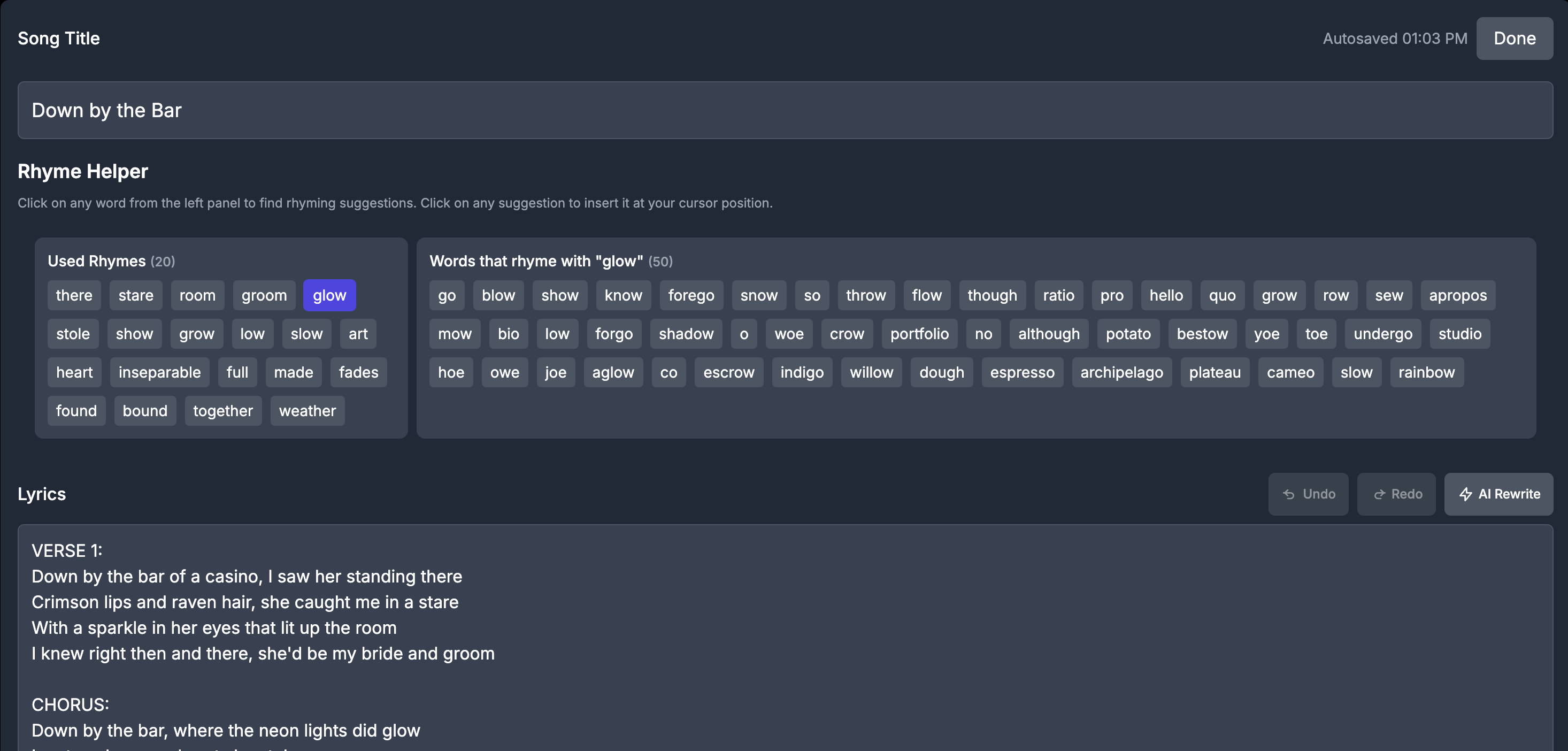 Rhyme Helper